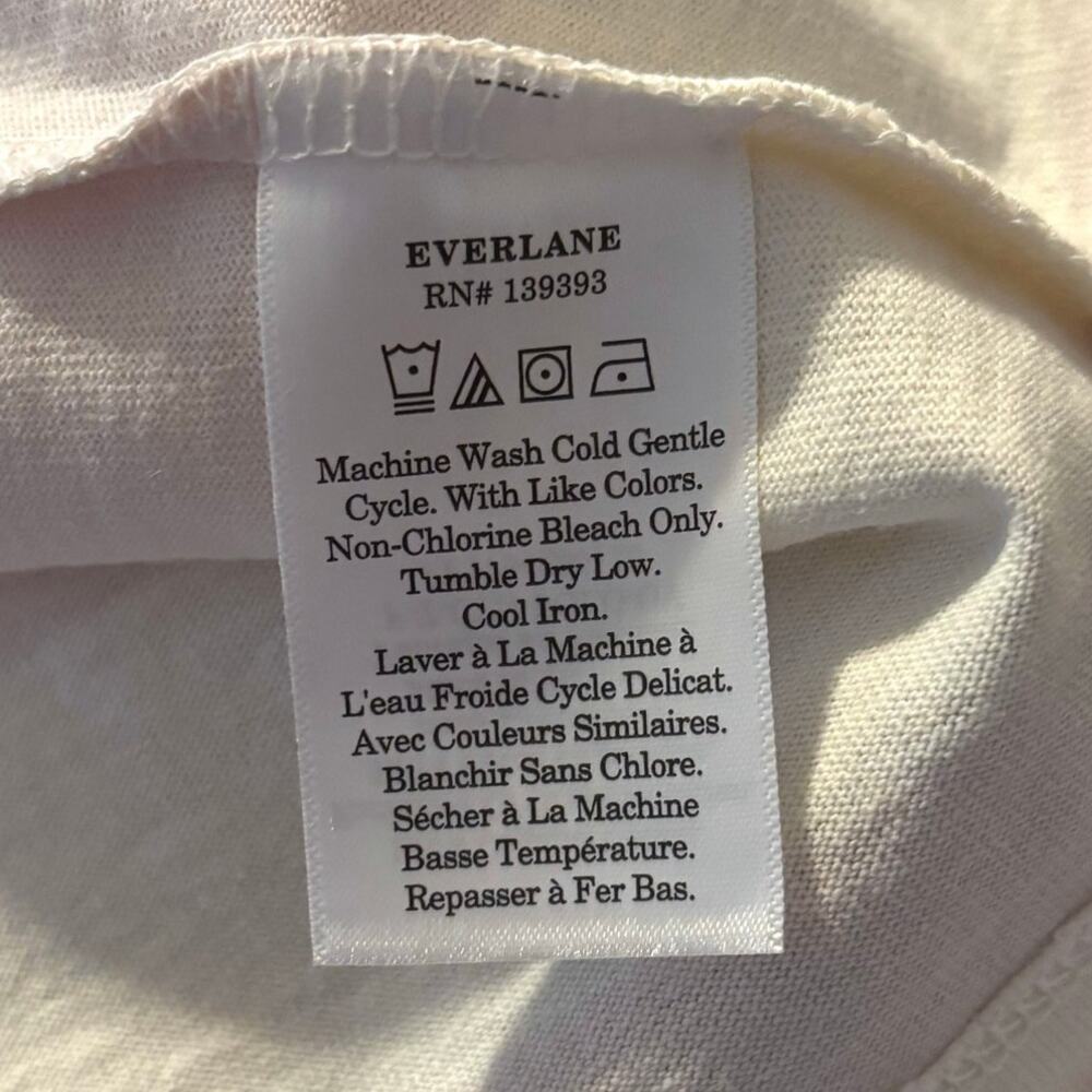 Everlane Women’s Small Polo Shirt Short Sleeve 100% Organic Cotton Collared - Picture 4 of 6